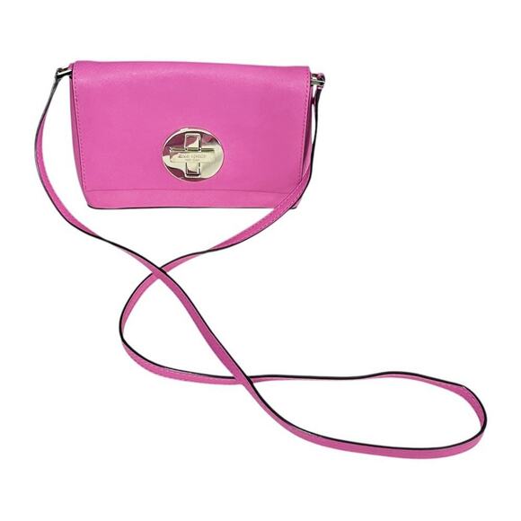Kate Spade Newbury Lane Sally Crossbody Purse Hot Pink Saffiano Leather - Picture 11 of 11